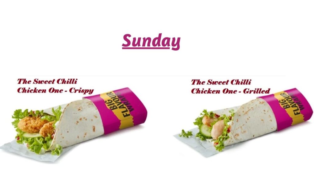 wrap of the day McDonald's sunday